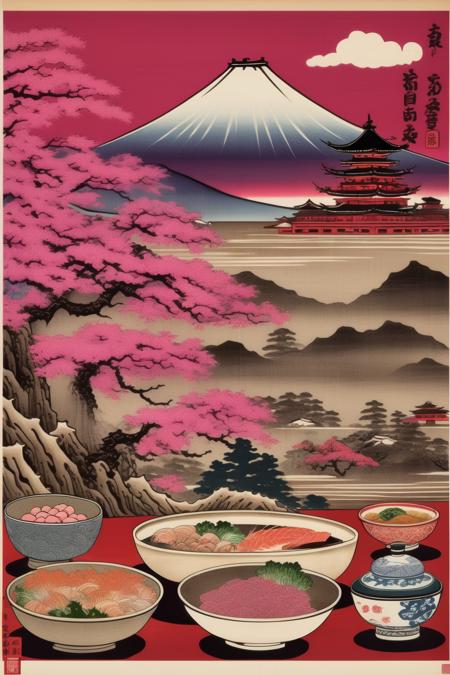 00634-669891011-_lora_Ukiyo-e Art_1_Ukiyo-e Art - An image representing 'The History and Traditions of Japanese Cuisine'. Japanese woodblock pri.png